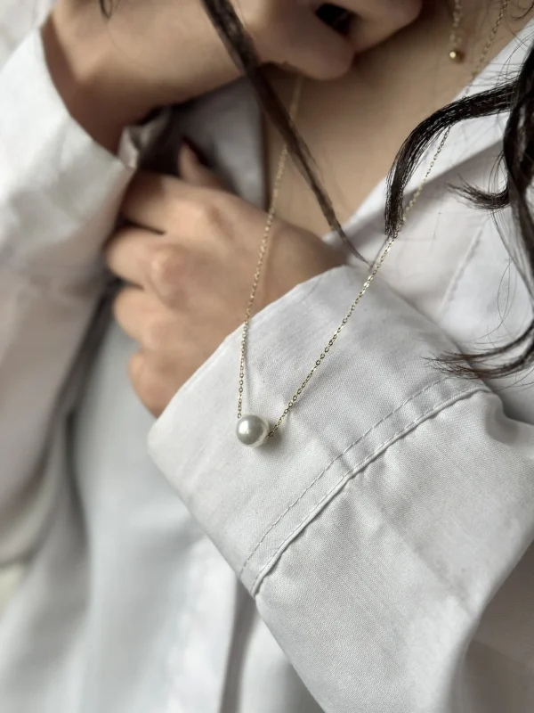 گردنبند مروارید تک - تصویر 3