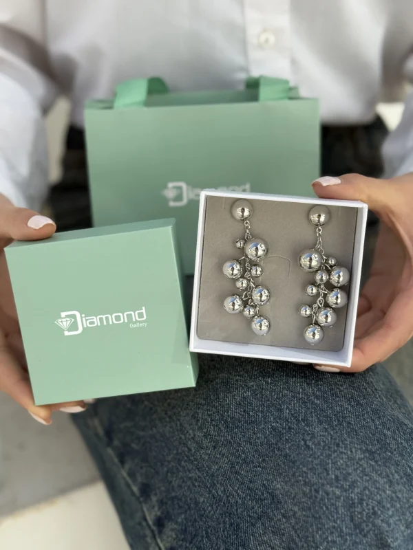 گوشواره آویز گوی - تصویر 3