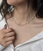 گردنبند مروارید دو ردیفه