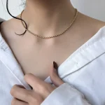 گردنبند زنجیر توپی