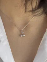 گردنبند نقره گیلاس