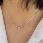 گردنبند نقره گل لاله