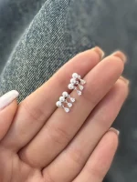 گلگوش نقره مروارید آویز - تصویر 2