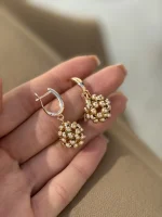 گوشواره حلقه ای توپی - تصویر 2