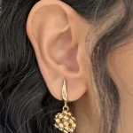 گوشواره حلقه ای توپی