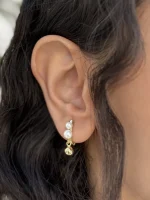 گوشواره حلقه ای مروارید