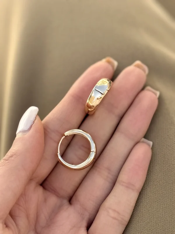 گوشواره حلقه ای مینیمال - تصویر 2