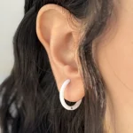 گوشواره حلقه ای سرامیک