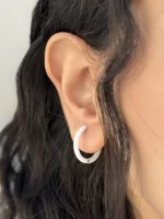 گوشواره حلقه ای سرامیک