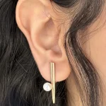 گوشواره حلقه ای خطی