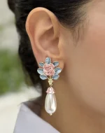 گوشواره رز مروارید