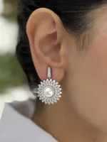 گوشواره جواهری آفتابگردون