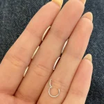 پیرسینگ گوش حلقه ای نگینی