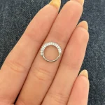 پیرسینگ گوش حلقه ای دایموند