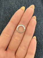 پیرسینگ گوش حلقه ای دایموند
