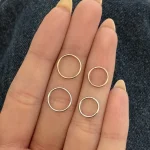 پیرسینگ حلقه ای گوش ظریف