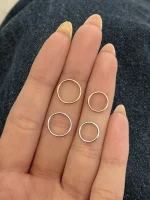 پیرسینگ حلقه ای گوش ظریف