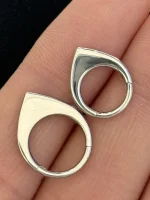 پیرسینگ حلقه ای گوش مینیمال - تصویر 2