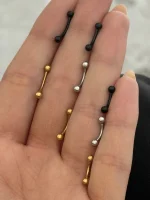 پیرسینگ ابرو دو سر توپی - تصویر 2