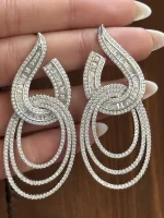 گوشواره جواهری رزمینا - تصویر 2