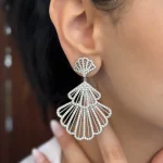 گوشواره جواهری صدف