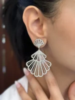 گوشواره جواهری صدف
