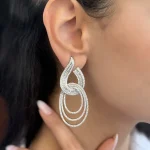 گوشواره جواهری رزمینا