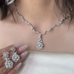 نیم ست جواهری رز