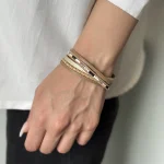 دستبند چرم نسکافه