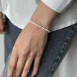 دستبند نقره مروارید