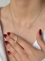 گردنبند نگین باگت