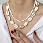 گردنبند سه ردیفه ساحل