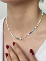 گردنبند مهره و مروارید بهار