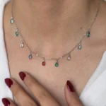 گردنبند آویز رنگی
