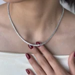 گردنبند تنیسی نگین باگت