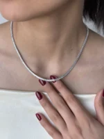 گردنبند تنیسی نگین باگت