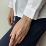 دستبند نقره گوی