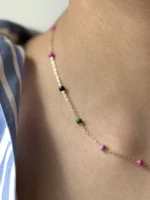گردنبند گوی رنگی - تصویر 3