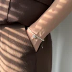 دستبند مروارید آویز