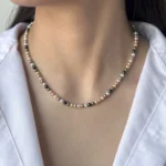 گردنبند مروارید رنگی