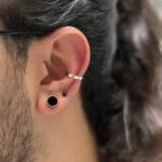 پیرسینگ مردانه دایره مشکی