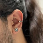 پیرسینگ مردانه گرگ سیاه قلم