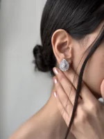 گوشواره جواهری مهوار