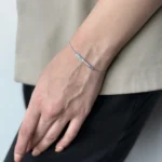 دستنبد نقره نگین رنگی